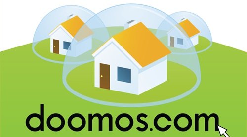Logotipo de Doomos.com, portal inmobiliario